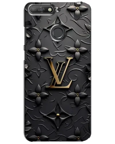 Чехол для Huawei Y6 Prime 2018 с картинкой «Кожаная текстура LV»