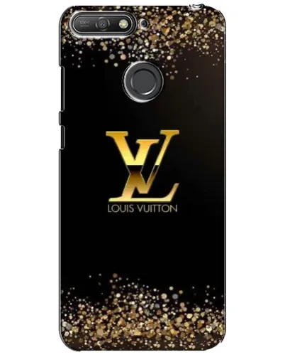 Чехол для Huawei Y6 Prime 2018 с картинкой «LV — золотые искры»