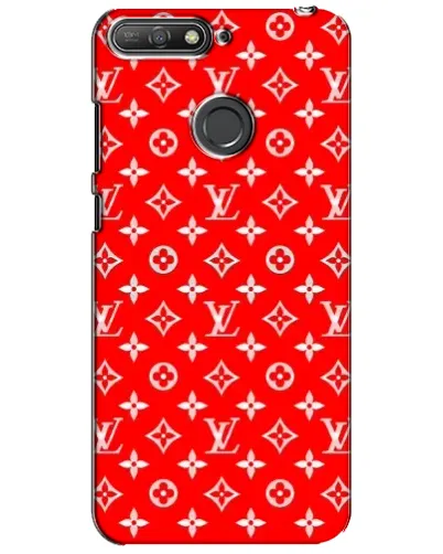 Чехол для Huawei Y6 Prime 2018 с картинкой «Яркий паттерн LV»