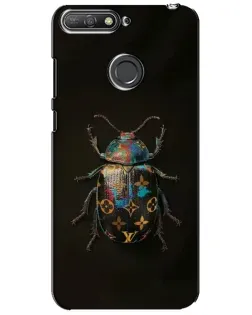 Чехол для Huawei Y6 Prime 2018 с картинкой «LV — мраморный принт»