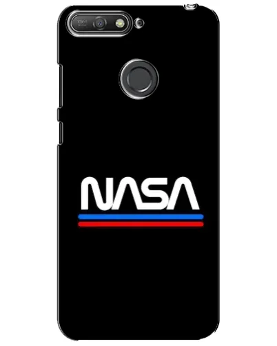 Чехол для Huawei Y6 Prime 2018 с картинкой «NASA — классика Red Blue» Чехол для Huawei Y6 Prime 2018 с картинкой «NASA — классика Red Blue»
