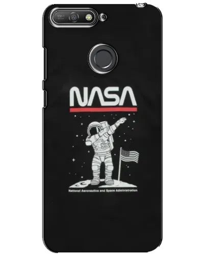 Чехол для Huawei Y6 Prime 2018 с картинкой «NASA — шагаем по Луне» Чехол для Huawei Y6 Prime 2018 с картинкой «NASA — шагаем по Луне»