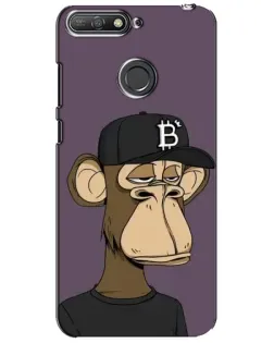 Чехол для Huawei Y6 Prime 2018 с картинкой «Bored Ape в кепке» Чехол для Huawei Y6 Prime 2018 с картинкой «Bored Ape в кепке»