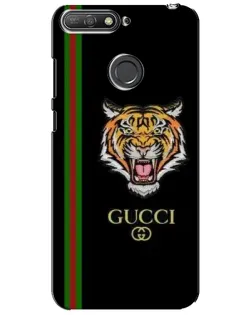 Чехол для Huawei Y6 Prime 2018 с картинкой «Тигр Gucci»