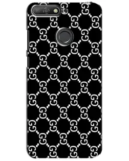 Чехол для Huawei Y6 Prime 2018 с картинкой «Gucci — сетчатый паттерн»