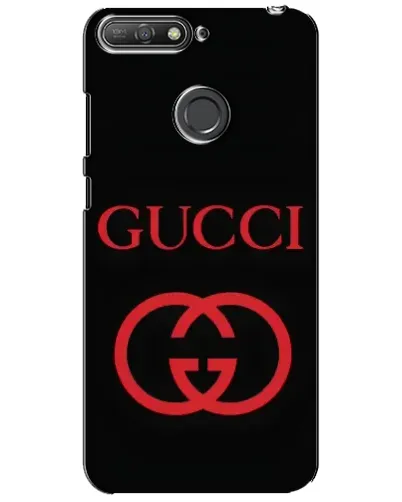 Чехол для Huawei Y6 Prime 2018 с картинкой «Gucci — красный логотип»