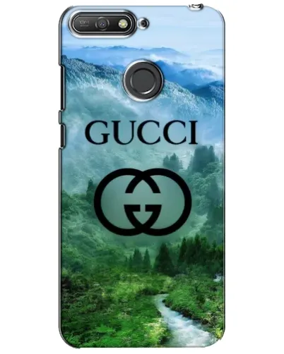 Чехол для Huawei Y6 Prime 2018 с картинкой «Gucci — горный пейзаж»