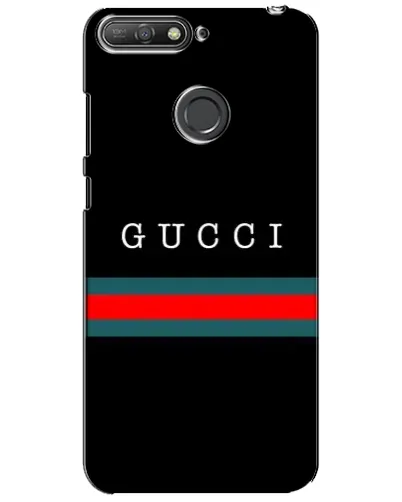 Чехол для Huawei Y6 Prime 2018 с картинкой «Gucci — красный пояс»