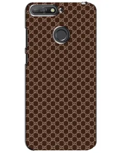 Чехол для Huawei Y6 Prime 2018 с картинкой «Gucci — шоколадная сетка»