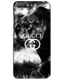 Чехол для Huawei Y6 Prime 2018 с картинкой «Gucci — дикая природа»