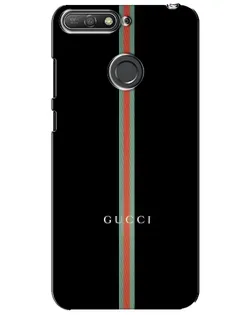 Чехол для Huawei Y6 Prime 2018 с картинкой «Gucci — строгая линия»