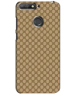 Чехол для Huawei Y6 Prime 2018 с картинкой «Gucci — классический беж»