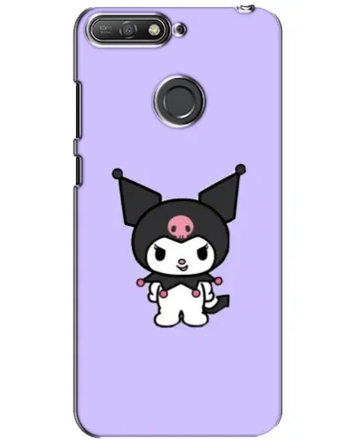 Чехол для Huawei Y6 Prime 2018 с картинкой «Kuromi — нежный фиолетовый»