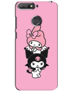 Чохол для Huawei Y6 Prime 2018 з картинкою «My Melody та Kuromi» Чохол для Huawei Y6 Prime 2018 з картинкою «My Melody та Kuromi»