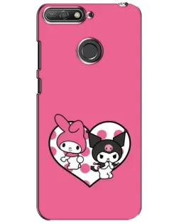 Чохол для Huawei Y6 Prime 2018 з картинкою «Kuromi та My Melody» Чохол для Huawei Y6 Prime 2018 з картинкою «Kuromi та My Melody»