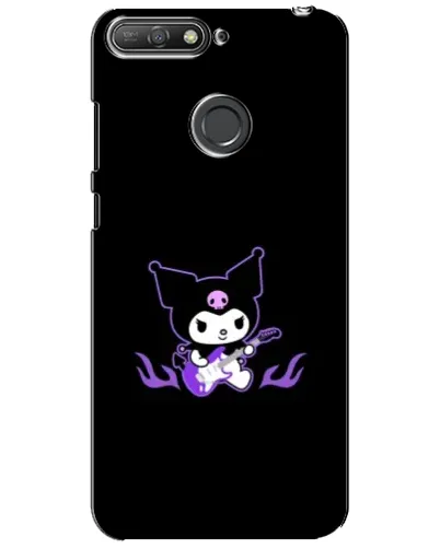 Чехол для Huawei Y6 Prime 2018 с картинкой «Электрическая Kuromi»