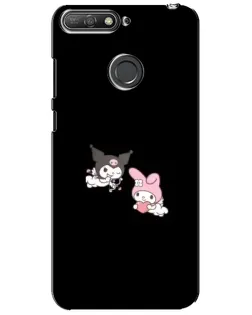 Чохол для Huawei Y6 Prime 2018 з картинкою «My Melody та Kuromi» Чохол для Huawei Y6 Prime 2018 з картинкою «My Melody та Kuromi»
