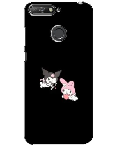 Чехол для Huawei Y6 Prime 2018 с картинкой «My Melody и Kuromi»