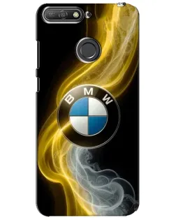 Чохол для Huawei Y6 Prime 2018 з картинкою «Золотистий дим BMW» Чохол для Huawei Y6 Prime 2018 з картинкою «Золотистий дим BMW»