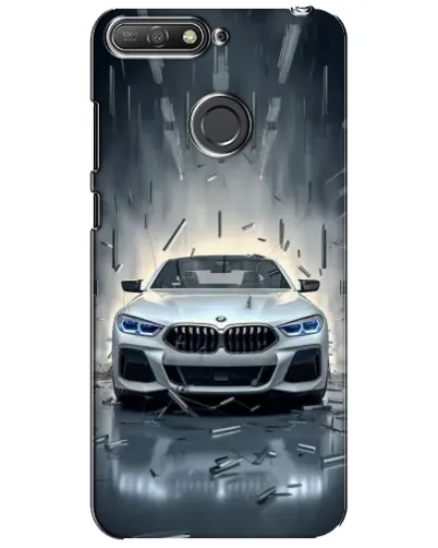 Чохол для Huawei Y6 Prime 2018 з картинкою «BMW у світлі фар»
