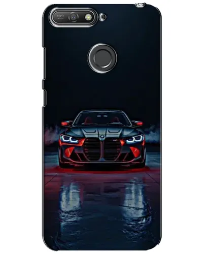 Чохол для Huawei Y6 Prime 2018 з картинкою «BMW на мокрій дорозі»