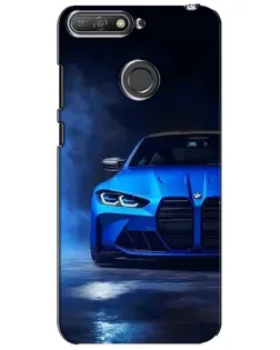 Чохол для Huawei Y6 Prime 2018 з картинкою «Блакитна BMW M4» Чохол для Huawei Y6 Prime 2018 з картинкою «Блакитна BMW M4»