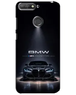Чохол для Huawei Y6 Prime 2018 з картинкою «BMW крізь нічне місто» Чохол для Huawei Y6 Prime 2018 з картинкою «BMW крізь нічне місто»