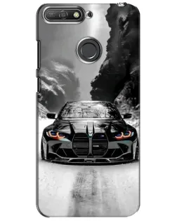 Чохол для Huawei Y6 Prime 2018 з картинкою «BMW — акварельний дрифт» Чохол для Huawei Y6 Prime 2018 з картинкою «BMW — акварельний дрифт»