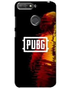 Чехол для Huawei Y6 Prime 2018 с картинкой «Яркий логотип PUBG»
