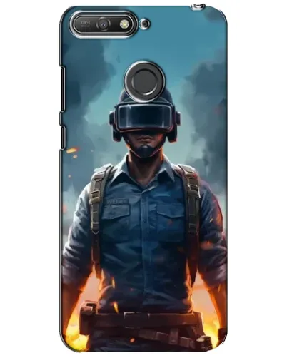 Чехол для Huawei Y6 Prime 2018 с картинкой «PUBG — реалистичный герой»