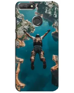 Чехол для Huawei Y6 Prime 2018 с картинкой «PUBG — свободное падение»