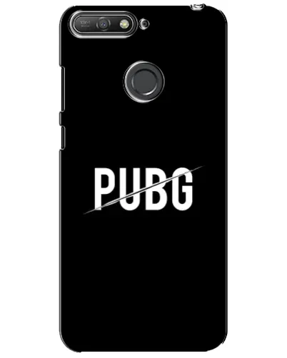 Чехол для Huawei Y6 Prime 2018 с картинкой «PUBG — белый логотип»