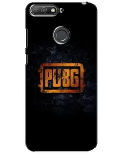 Чехол для Huawei Y6 Prime 2018 с картинкой «PUBG — золотой логотип»