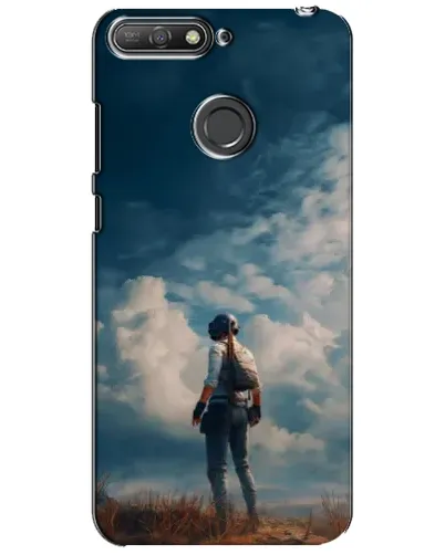 Чехол для Huawei Y6 Prime 2018 с картинкой «Герой PUBG на скале»