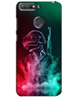 Чехол для Huawei Y6 Prime 2018 с картинкой «PUBG — огненный воин»