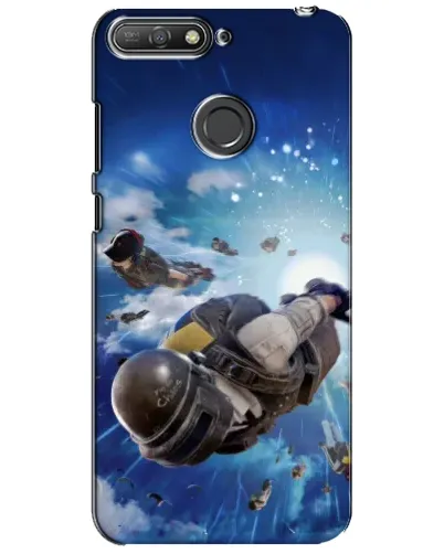 Чехол для Huawei Y6 Prime 2018 с картинкой «Десант PUBG — прыжок»
