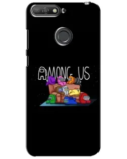 Чохол для Huawei Y6 Prime 2018 з картинкою «Логотип Among Us»