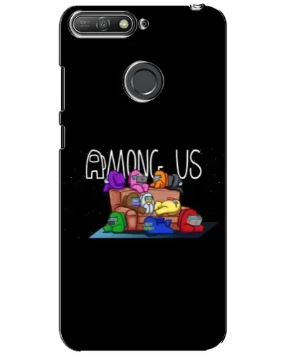 Чехол для Huawei Y6 Prime 2018 с картинкой «Логотип Among Us»