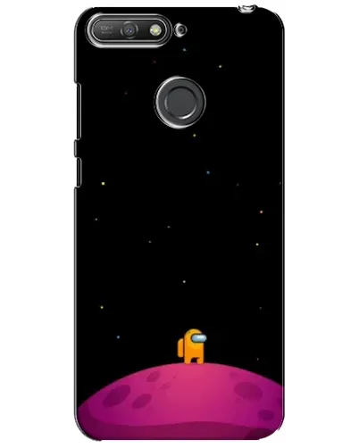 Чехол для Huawei Y6 Prime 2018 с картинкой «Одинокий герой на планете»