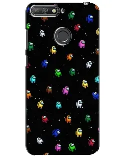 Чохол для Huawei Y6 Prime 2018 з картинкою «Екіпаж Among Us»