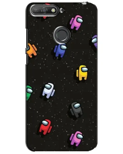 Чехол для Huawei Y6 Prime 2018 с картинкой «Космический паттерн Among Us»