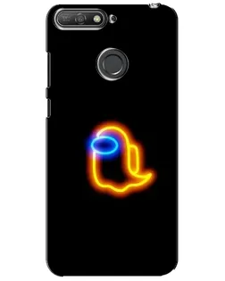 Чохол для Huawei Y6 Prime 2018 з картинкою «Among Us неонове сяйво»