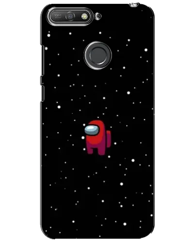 Чехол для Huawei Y6 Prime 2018 с картинкой «Красный Among Us»