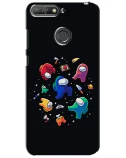 Чохол для Huawei Y6 Prime 2018 з картинкою «Among Us космос»