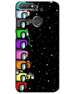 Чохол для Huawei Y6 Prime 2018 з картинкою «Команда Among Us»