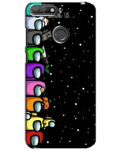 Чехол для Huawei Y6 Prime 2018 с картинкой «Команда Among Us»