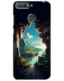 Чехол для Huawei Y6 Prime 2018 с картинкой «Вид из пещеры»