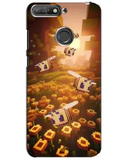 Чехол для Huawei Y6 Prime 2018 с картинкой «Поле подсолнухов»