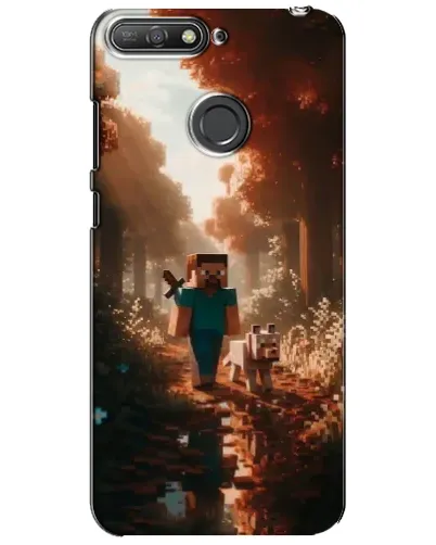 Чехол для Huawei Y6 Prime 2018 с картинкой «Стив в лесу»
