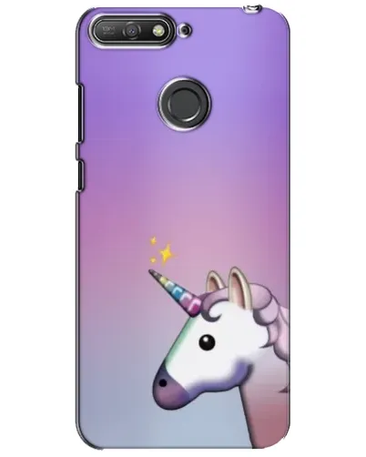 Чехол для Huawei Y6 Prime 2018 с картинкой «Единорог градиент»